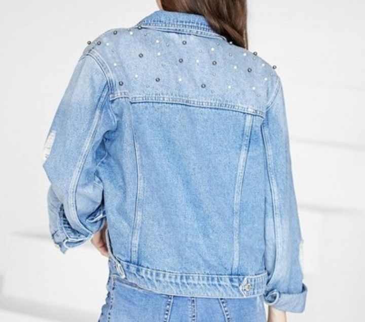 Nowa kurtka katana jeans denim Stradivarius r. S