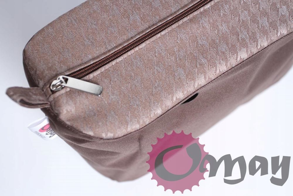 organizer OBAG STANDARD +OPASKA pepitka brąz jasnobrązowa OMAY