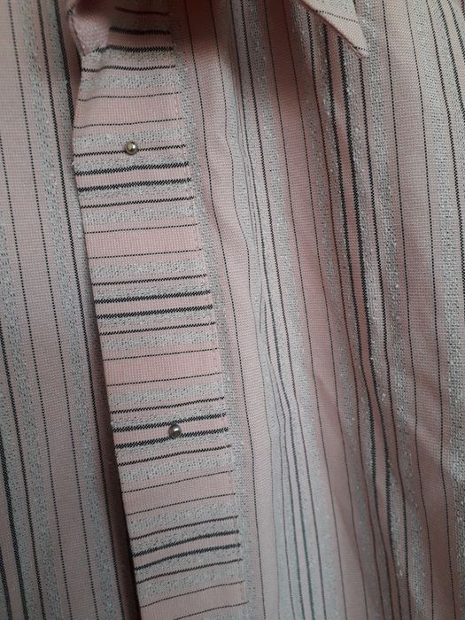 Bluzka rozowa krotkirekaw elegancka kardigan vintage emark narzutka xl