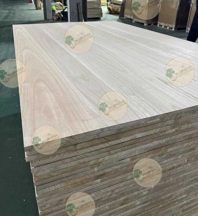 Painel lamelado de madeira de Paulownia