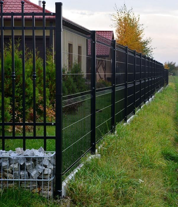 Kompletne ogrodzenie panelowe z podmurówką, OC+RAL