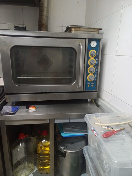 Forno gás botija com bancada inox