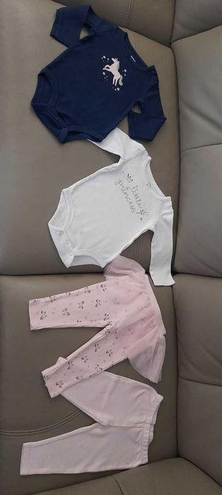 74 80 Carter's 2x komplety body + legginsy dla dziewczynki 9 m-cy
