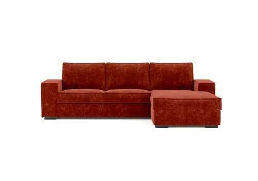 Sofá chaise longue com cama Azzuro, 4 lugares, como novo