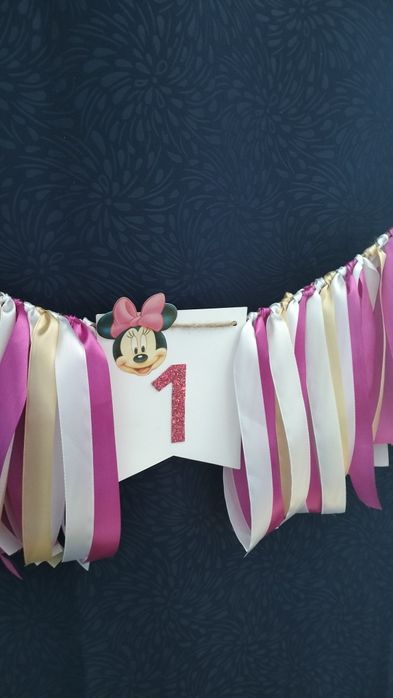 Girlanda na roczek myszka Minnie baner