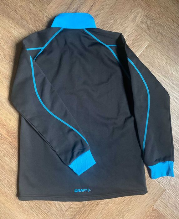 Craft czarno-niebieska bluza sportowa ze ściągaczami i stójką S 36 BDB