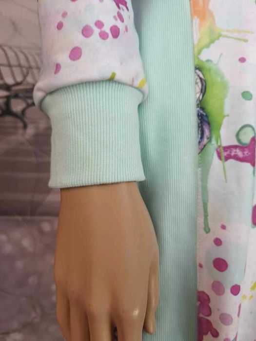 Sukienka damska maxi oversize w wielokolorowe wzory