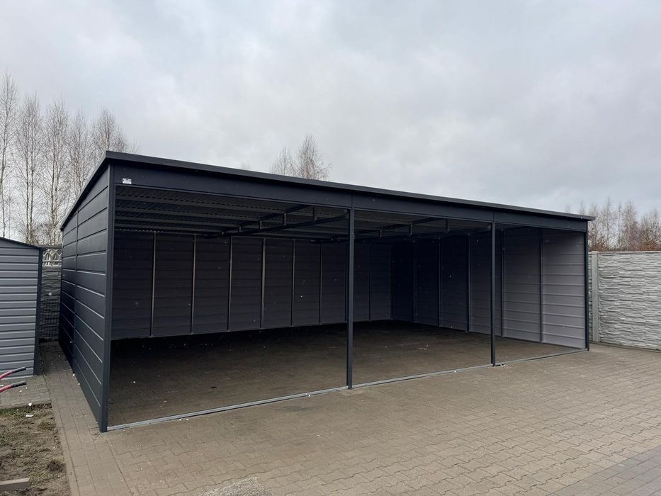 Wiata garażowa 9x6m