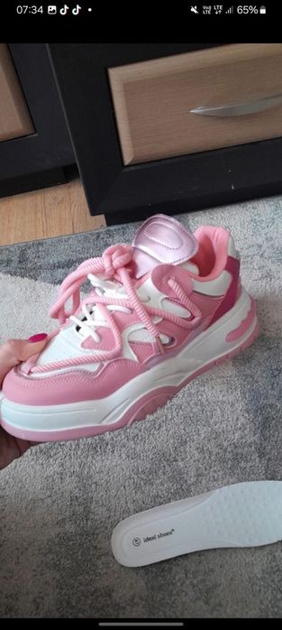 adidasy nowe różowo białe