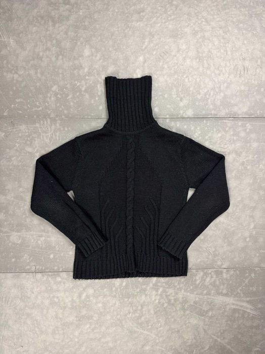 Vintage y2k gruby sweter golf retro (M) 90s