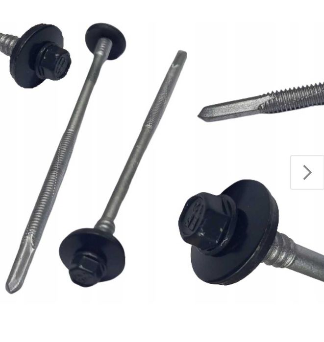 Wkręty do płyt warstwowych 130mm 12mm RAL 7016 Antracyt 50szt