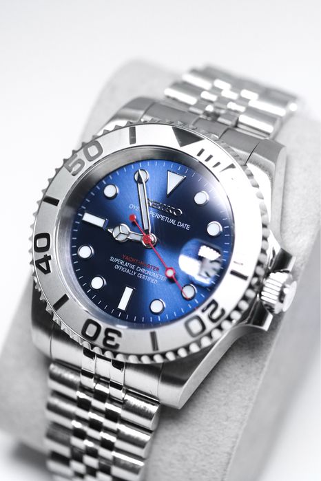 Zegarek Custom Mod Submariner Yacht-Master Blue Seiko Mod