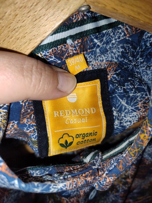 M Redmond koszula casual wzorzysta 100% bawełna organiczna