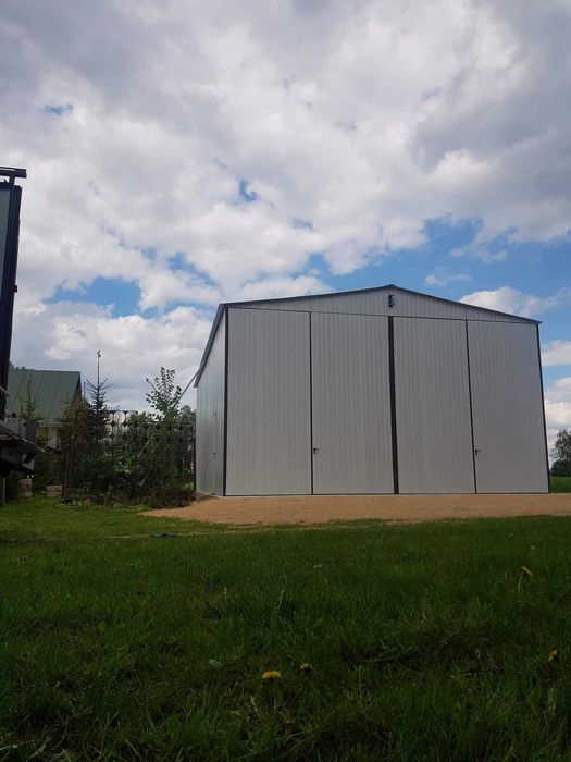 Garaże , hala , wiata  szara 6x12 | KONSTRUKCJA STALOWA