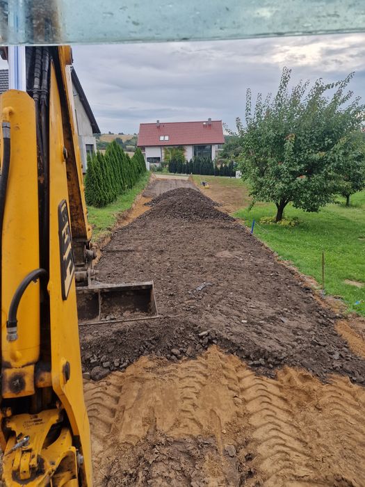 Prace ziemne,koparko-ładowarka, koparka, szamba,oczyszczalnie, jcb3cx.