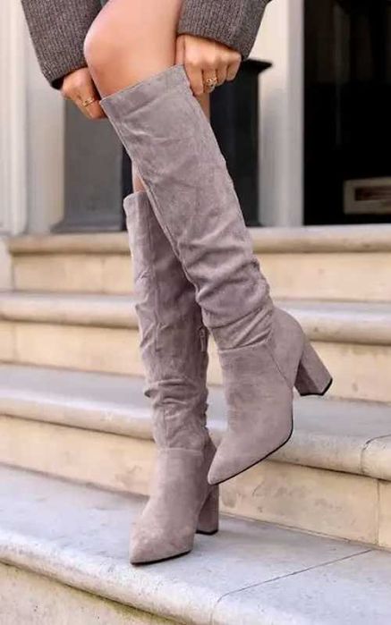 Дуже стильні жіночі чоботи linzi кольору мокко