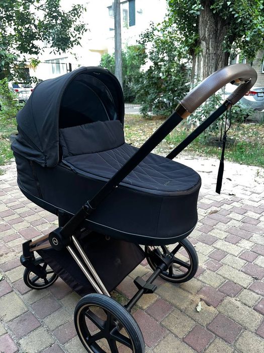 Коляска Cybex priam Platinum Rose Gold