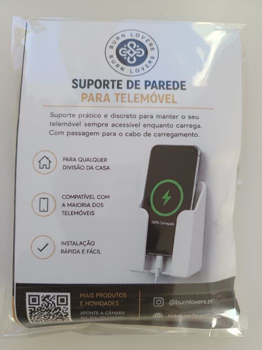 Suporte de parede para telemóvel