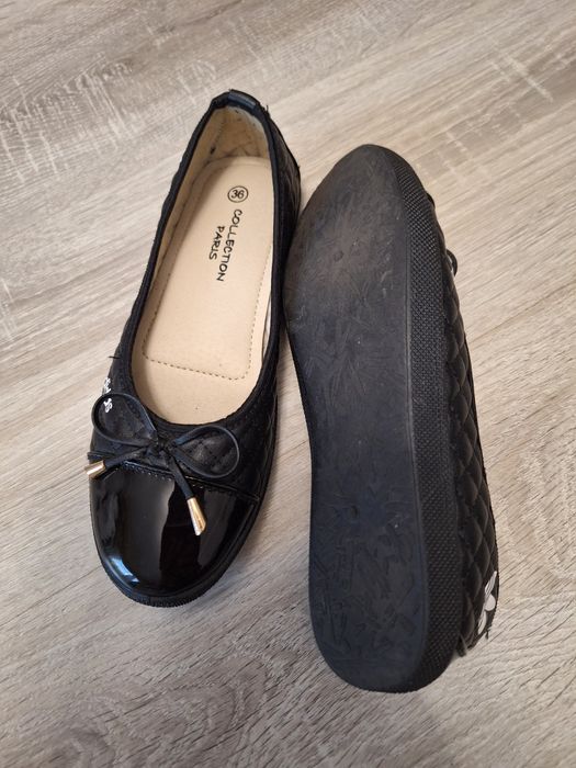 Baleriny damskie czarne