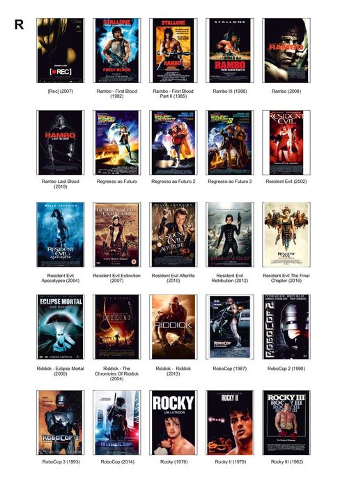 DVDs com filmes e conteúdos diversos – coleção organizada