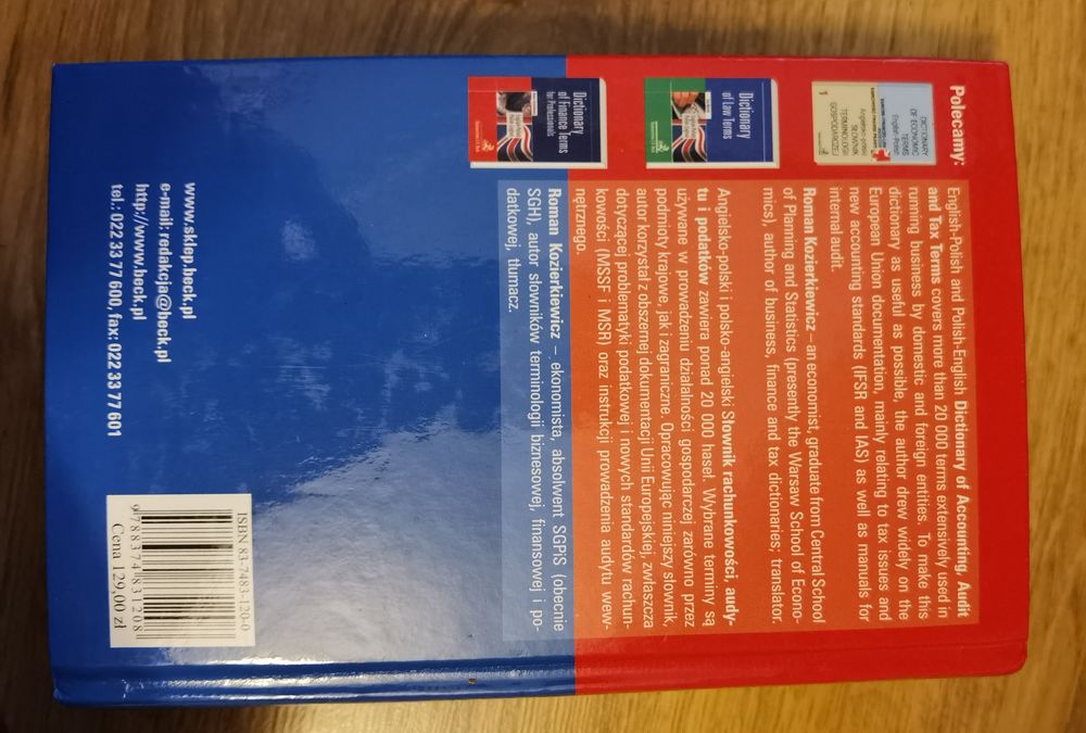 Dictionary of Accounting, Audit and Tax Terms