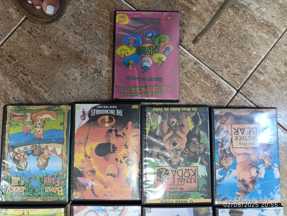 DVDs de filmes infantis