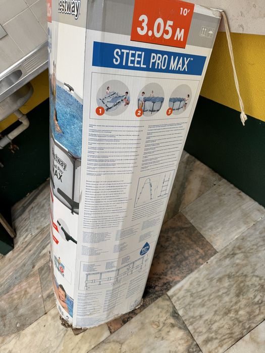 piscina bestway steel pro max 305x100 vendo porque comprei uma maior