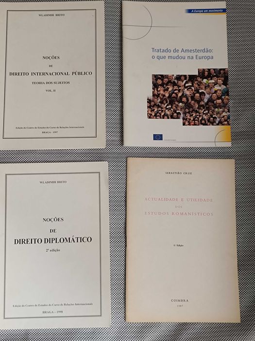 10 Livros de Direito Internacional em excelente estado