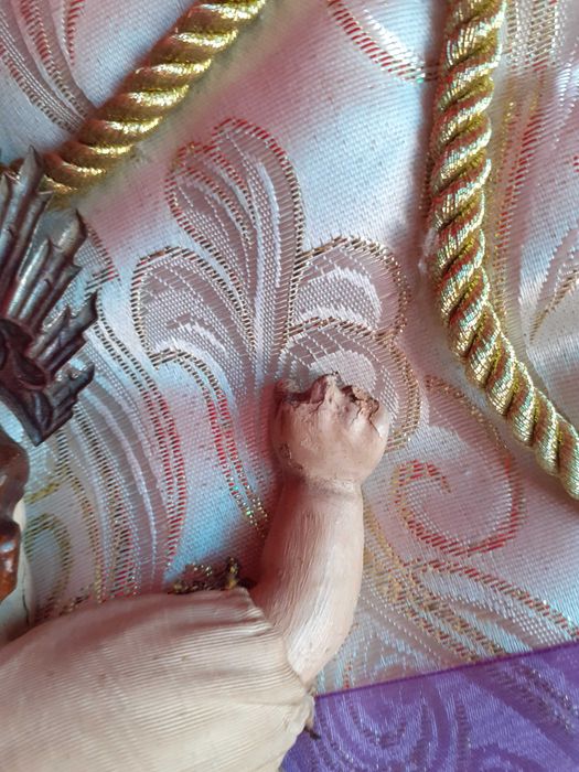 Arte Sacra Menino Jesus em terracota