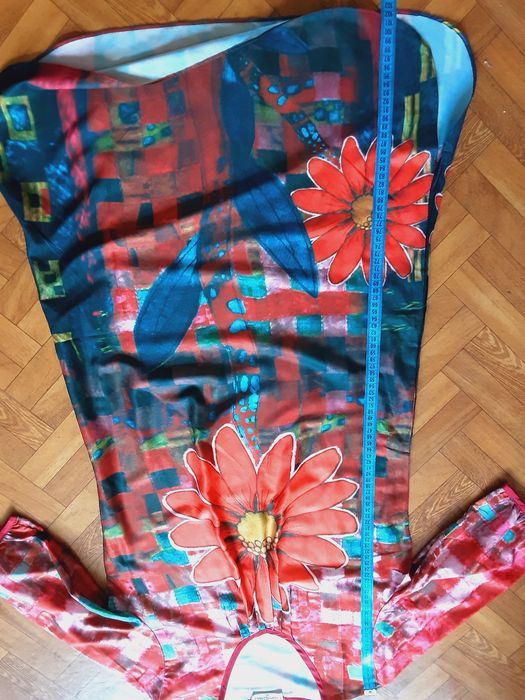 Sukienka,długa tunika z kieszeniami L/XL Unikat