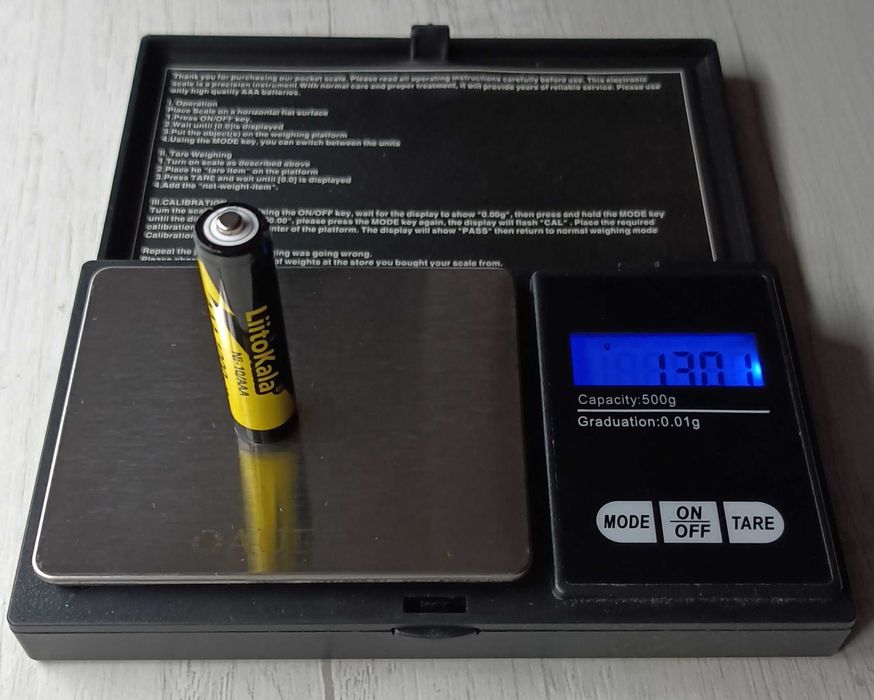 Аккумулятор батарейка мізинчикова ААА LiitoKala 1000mAh NiMh Оригінал