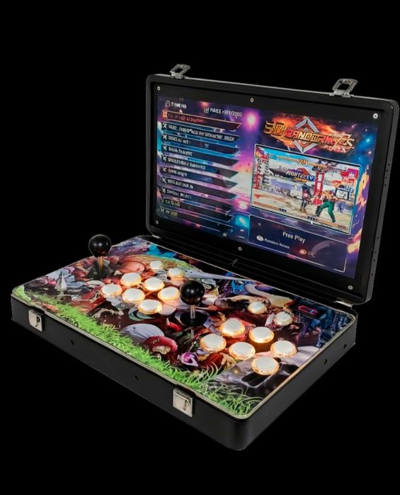 Maquina portatil jogos arcade multiijogos