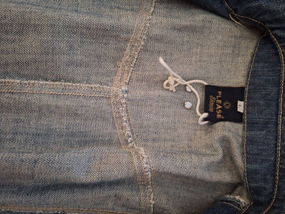 Casaco comprido de ganga da Please