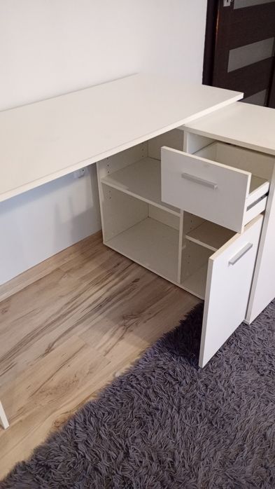 Biurko dziecięce młodzieżowe narożne białe