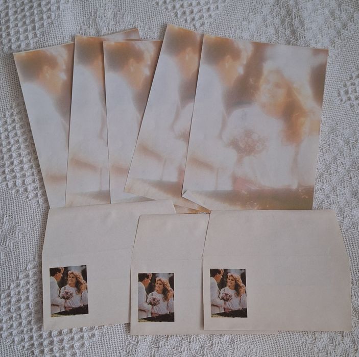 Ozdobna papeteria z lat 70-tych.