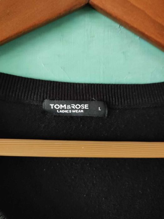Tom&Rose elegancki sweter bluzka kardigan sweterek damski dekolt szpic