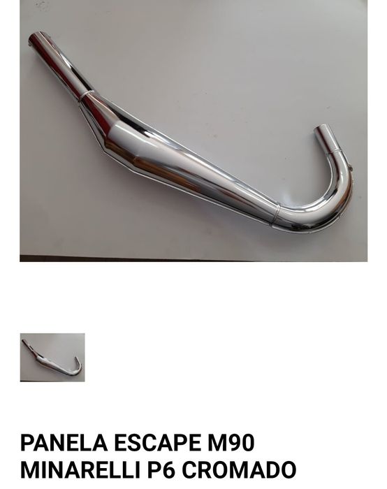 Escape M90 cromado Macal minarelli  P6R motorizada
