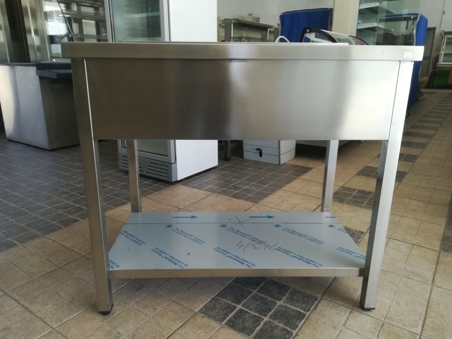 ACM136 - Bancada inox com Cuba - NOVA