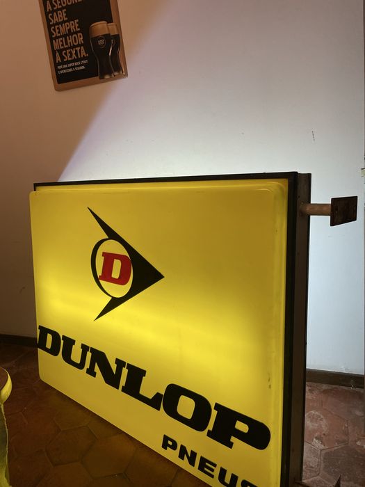 Reclame luminoso dunlop vintage