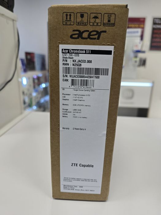 Fabrycznie zaplombowany Acer Chromebook 511 | 8GB RAM ddr5 | Gwarancja