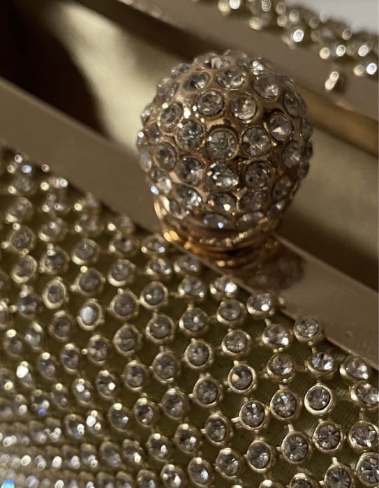 Bolsa /Pochete dourada brilhante