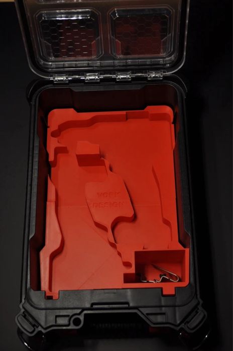 Molde para caixa milwaukee packout para m18 berbequim e impacto