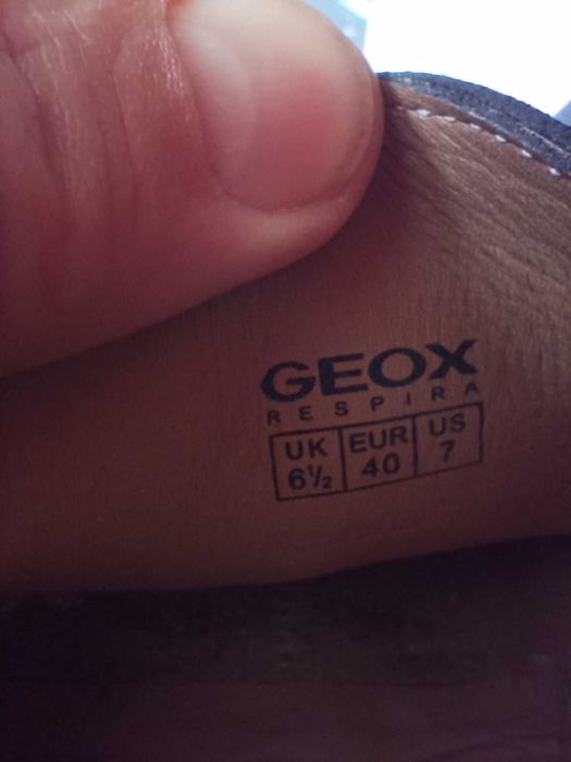 Мужские новые замшевые мокасины GEOX 41 p.