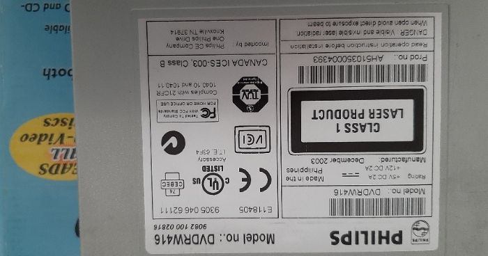 Philips DVD RW416 Recorder64586281002242122