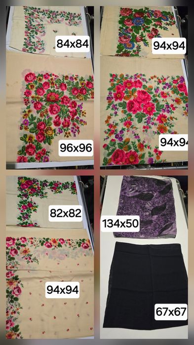 Хустки жіночі різні