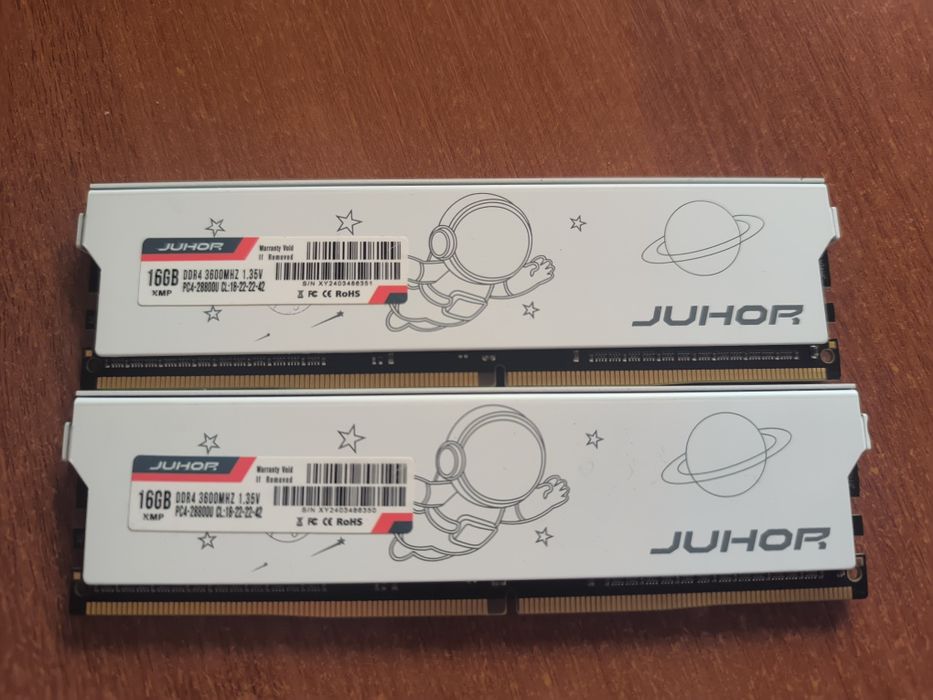 Оперативна пам'ять комплект ddr4 32 gb (2×16) juhor 3600 MHz