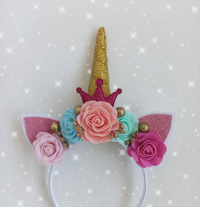 Обруч єдиноріг крила единорог детский ободок крылья платье одноріг