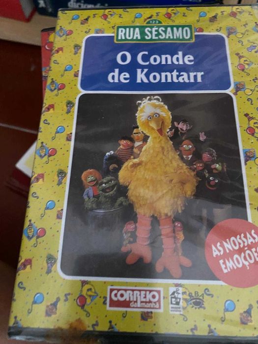 DVDs da rua Sésamo, preço por DVD, portes grátis