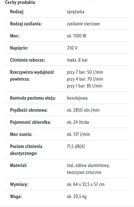 PARKSIDE® Kompresor PKO 248 A1 z kółkami, 24 l