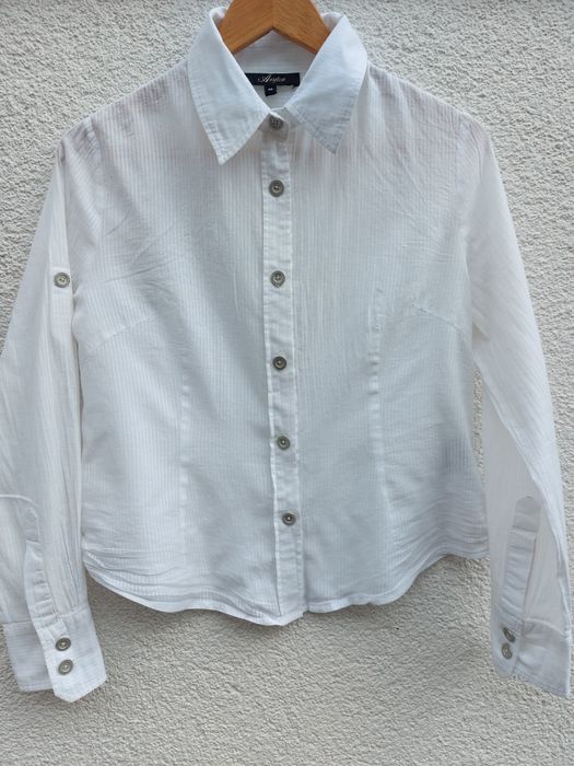 Koszula/ bluzka biała rozmiar M/L 100% bawełna